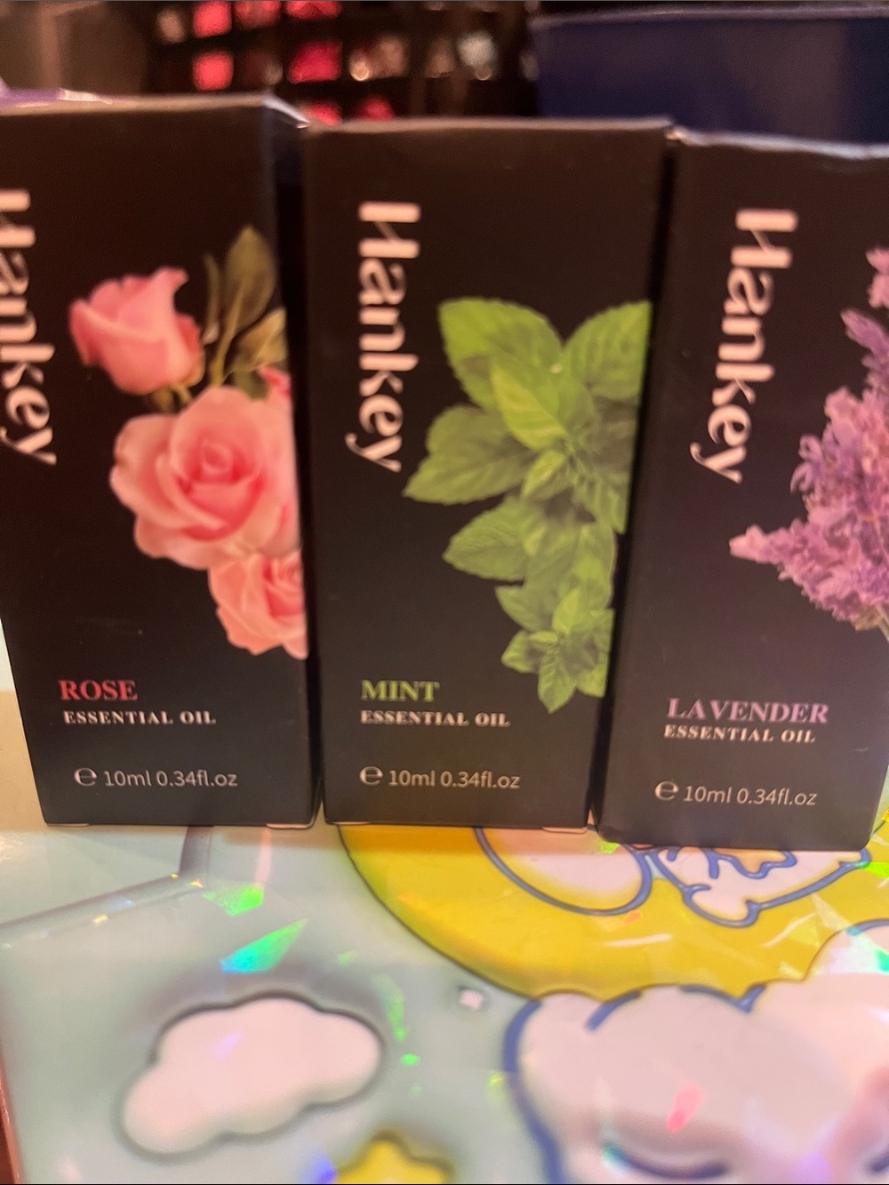Hankey Rose, Mint & Lavender Essential Oil Trio